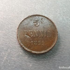 FINLANDIA OCUPACION RUSIA 5 PENNIA 1899