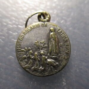 MEDALLA RELIGIOSA NUESTRA SEÑORA DEL ROSARIO DE FATIMA / CORAZON DE JESUS