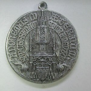MEDALLA RELIGIOSA CONGRESO EUCARISTICO DIOCESANO BARCELONA 1944 - ALUMINIO