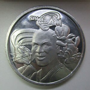 MEDALLA SPACE JAM - LOONEY TUNES - MICHAEL JORDAN - ALUMINIO