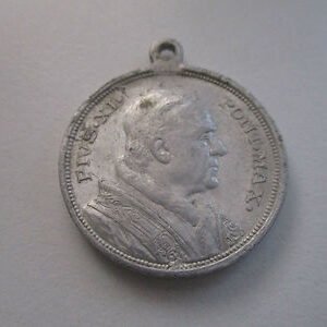 MEDALLA RELIGIOSA JUBILEO 1925  PAPA PIO XI / ABERTURA PUERTA SANTA