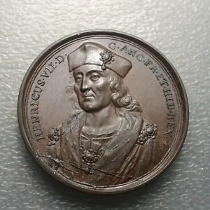 GRAN BRETAÑA INGLATERRA ENRIQUE HENRY VII MEDALLA SERIE KINGS OF ENGLAND 40 mm