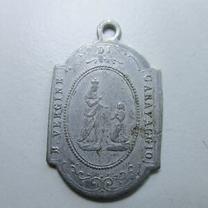 MEDALLA RELIGIOSA Al BEATA VIRGEN DE CARAVAGGIO (BERGAMO - ITALIA) / SANTUARIO
