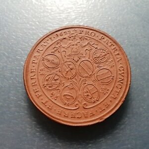 MEDALLA PORCELANA ALEMANIA ULM ULMA - FECHA 1622 PERO MAS MODERNA 38 mm