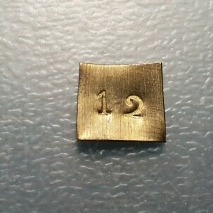 PONDERAL RECTANGULAR COIN WEIGHT ( 12 ) 0,60 g