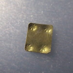 PONDERAL RECTANGULAR FINO - COIN WEIGHT  0,22 g - 4 ESTRELLAS EN INCUSO