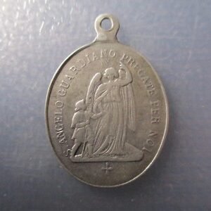 MEDALLA RELIGIOSA ANGEL DE LA GUARDA / SAN LUIS GONZAGA