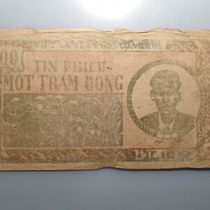 VIETNAM NORTE NORTH REPUBLICA DEMOCRATICA 100 DONG (1950-51) HO CHI MINH P-54b