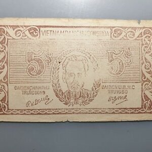 VIETNAM NORTE NORTH REPUBLICA DEMOCRATICA 50 DONG 1949-50 HO CHI MINH P-46a MBC