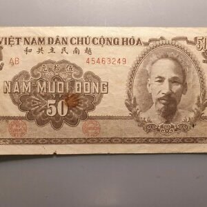 VIETNAM NORTE NORTH REPUBLICA DEMOCRATICA 50 DONG 1951 HO CHI MINH P-61b MBC-