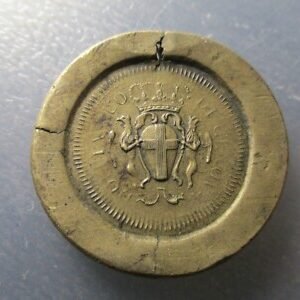 PONDERAL COIN WEIGHT ITALIA GENOVA GENOA "DOPPIA NUOVA" 25,23 g GRIETAS