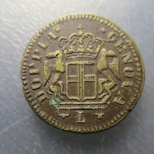 PONDERAL COIN WEIGHT ITALIA GENOVA GENOA "DOPPIA GENOVA" 12,59 g