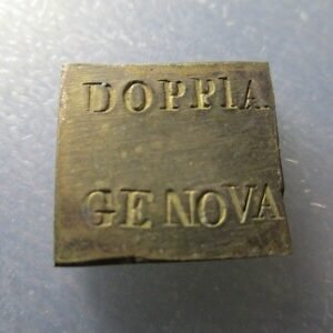PONDERAL COIN WEIGHT ITALIA GENOVA GENOA " DOPPIA GENOVA " 12,57 g