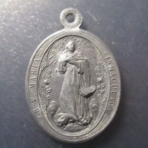 MEDALLA RELIGIOSA S. MARIA INMACULADA / SAN LUIS GONZAGA - 42 mm