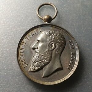 BELGICA HARELBEKE - KORTRIJK MEDALLA EXPOSICION AGRICULTURA 53x45 mm