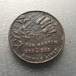 ARGENTINA MEDALLA PUBLICITARIA ROMAN BRAVO & Co SAN MARTIN BUENOS AIRES 30 mm