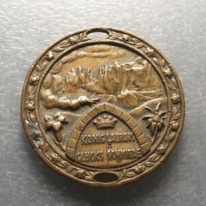 AUSTRIA ALPES TIROL TYROL DOLOMITI MEDALLA AMULETO KONIG LAURIN 38 mm