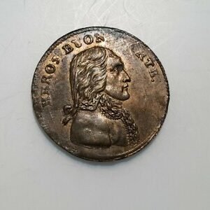 FRANCIA MEDALLA FICHA JETON 1796 DIRECTORIO NAPOLEON BONAPARTE 24 mm