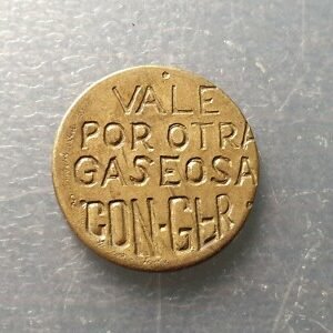 FICHA PUBLICITARIA  BONO PARA GASEOSA CON-GER MELIANA VALENCIA 23 mm