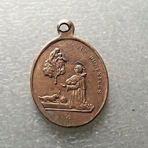 MEDALLA RELIGIOSA SANTO DOMINGO / MARIA INMACULADA 27x18 mm