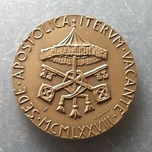MEDALLA PAPAL VATICANO SEDE VACANTE 1978 40 mm