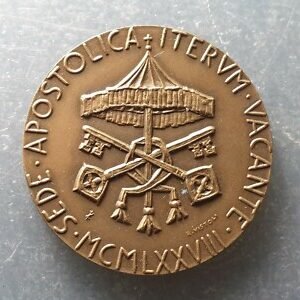 MEDALLA PAPAL VATICANO SEDE VACANTE 1978 40 mm