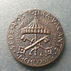 MEDALLA PAPAL VATICANO SEDE VACANTE 1978 40 mm