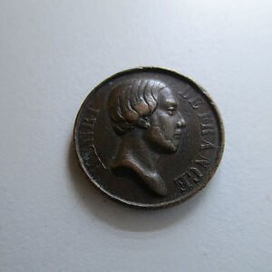 FRANCIA - MEDALLA HENRI V DE FRANCE CONDE DE CHAMBORD (1820-1883) PRETENDIENTE