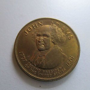 ESTADOS UNIDOS - USA - FICHA - TOKEN JOHN ADAMS - 2º PRESIDENTE 1797-1801