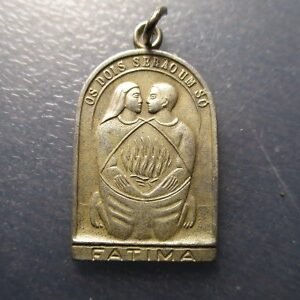 MEDALLA RELIGIOSA FATIMA " OS DOIS SERO UM SO" - "LOS DOS SERAN UNO SOLO"