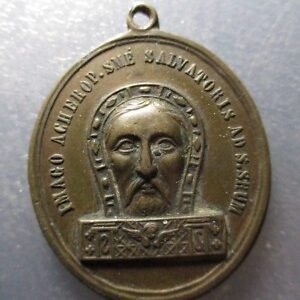 MEDALLA RELIGIOSA CRISTO SALVADOR / ESCALERA SANTA