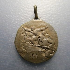 PRIMERA GUERRA MUNDIAL WWI MEDALLA ITALIA 281 REGIMIENTO INFANTERIA PIAVE 26 mm