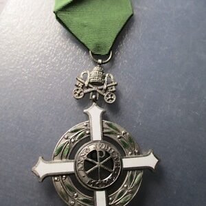 MEDALLA RELIGIOSA CRUZ VATICANO PAPA PIO XII BENE MERENTI JUBILEO AÑO SANTO 1950