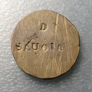 ITALIA SAVOIA SABOYA PONDERAL COIN WEIGHT MONETARY WEIGHT DOPPIA D SAUOIA 9,13 g