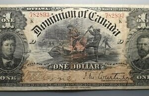 DOMINION OF CANADA 1 DOLAR 1 DOLLAR 31/03/1898 P-24A MBC-