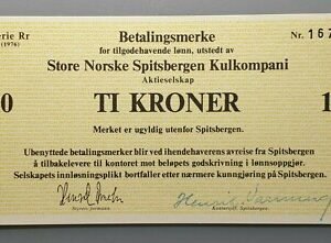 SPITZBERGEN NORUEGA NORWAY 10 KRONER 1976 SC UNC