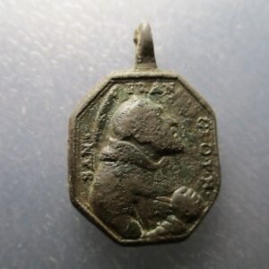 MEDALLA RELIGIOSA ANTIGUA SAN FRANCISCO DE ASIS / SAN ANTONIO DE PADUA