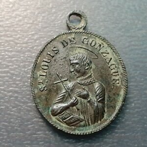 MEDALLA RELIGIOSA SAN LUIS GONZAGA  39X29 mm