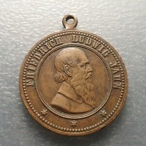 JOHANN FRIEDRICH LUDWIG CRISTOPH JAHN 1772-1852 INVENTOR GIMNASIA MODERNA 30mm