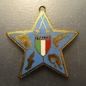ITALIA MEDALLA ESMALTES PRE OLIMPICA PRE OLYMPIC MEETING INTERNACIONAL ROMA 1960