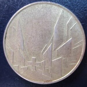 SUIZA LAUSANNE EXPOSICION NACIONAL 1964 - MEDALLA PLATA - MODULO 5 FRANCOS