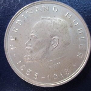 FERDINAND HODLER SUIZA (1853 -1918) PINTOR SIMBOLISMO MEDALLA PLATA