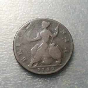 GRAN BRETAÑA GRAT BRITAIN INGLATERRA UK GEORGE II 1/2 PENNY 1732 BC