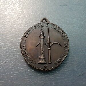 MEDALLA ITALIA TRIESTE 1958 III REUNION NACIONAL MARINEROS ITALIANOS 40x36 mm