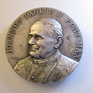 MEDALLA MODULO GRANDE PAPA JUAN PABLO II / LA PIEDAD - MODULO GRANDE: 50 mm