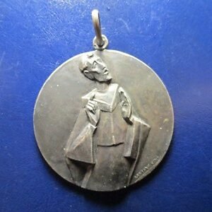 MEDALLA RELIGIOSA GRANDE VALENCIA PARROQUIA SAN VICENTE FERRER PROBABL PLATA