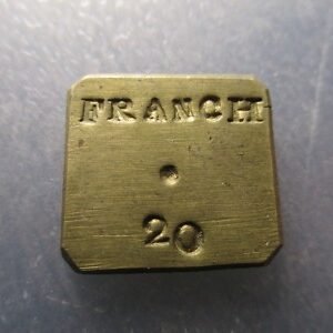 FRANCIA PONDERAL COIN WEIGHT 20 FRANCS - 20 FRANCOS 6,45 g