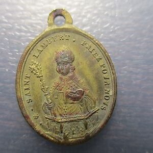 MEDALLA RELIGIOSA  SAN LAMBERTO / ANGEL DE LA GUARDA