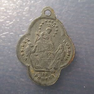 MEDALLA RELIGIOSA SAN ANTONIO DE PADUA / BEATA VIRGEN DEL ROSARIO POMPEIA