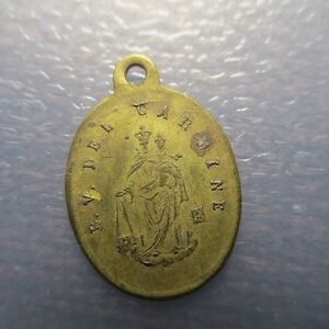 MEDALLA RELIGIOSA BEATA VIRGEN DEL CARMEN / SAGRADO CORAZON DE JESUS